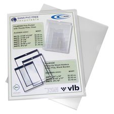 Protective File Pockets 12 x 9-5/8 in clear