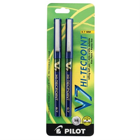 Hi-Tecpoint V5  /  V7 Rollerball Pens 0.7 mm. Package of 2. V7. blue