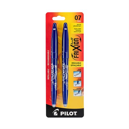 FriXion® Ball Erasable Gel Rollerball Pen Package of 2 blue