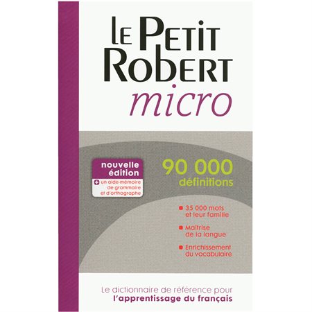 Dictionnaire Le Petit Robert micro