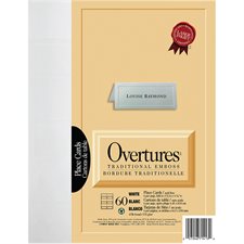 Overtures® Traditional Place Card white
