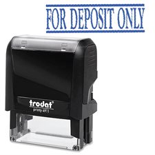 Original Printy 4.0 4911 Self-Inking Large Size Stamp for deposit only