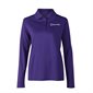 Hamster Long Sleeve Polo for Women Violet 2X large