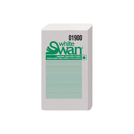 White Swan® Single fold Towels white