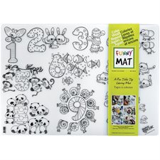 Funny Mat® Colouring Mat numbers