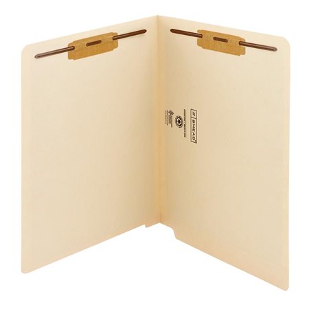 Antimicrobial End Tab File Folders with Fasteners