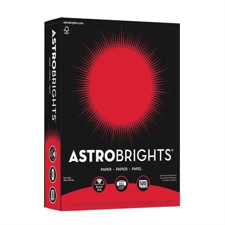 Coloured Paper Astrobrights® re-entry red