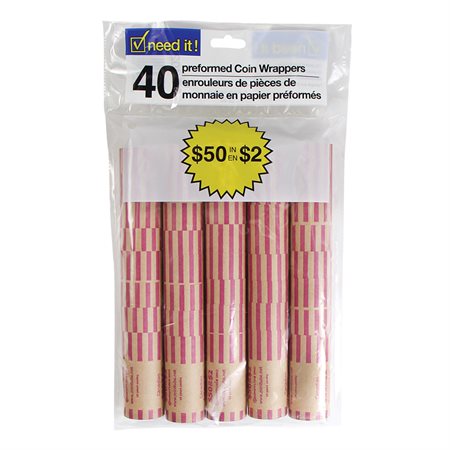 Tubes pour monnaie 2$
