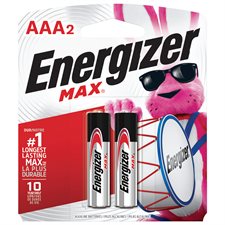 Max Alkaline Batteries AAA package of 2