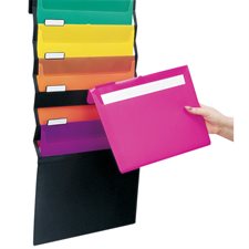 Desk Free Hanging Organizer with Case Letter (orange, yellow, green, blue, pink & purple)