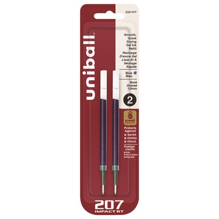 Signo 207 Impact Retractable Ballpoint Pen Refill blue