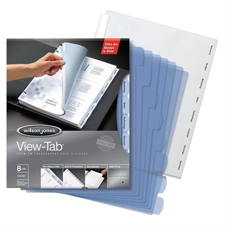 View-Tab® Dividers Clear 8 tabs