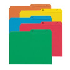 Coloured reversible file folders Package of 10 legal