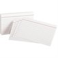 White Index Cards Ruled on one side 5 x 3"