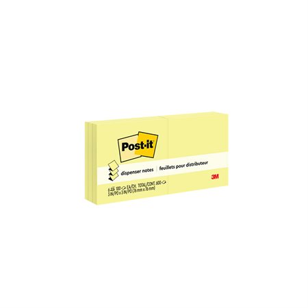 Post-it® Pop-Up Notes plain, yellow