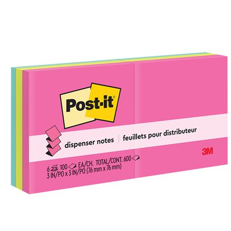 Post-it® Notes – Poptimistic Collection United 100-sheet pad (pkg 6)