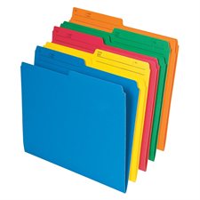 Reversible file folders Letter yellow