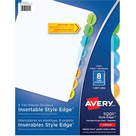 Style Edge Dividers 8 tabs