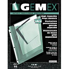 Pagex™ Transparent Page Holder Letter size. 50 Sheets cap. Heavyweight 0.003". package of 50