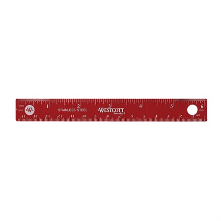 Steel Ruler with Cork Backing 15 cm metric  /  6"
