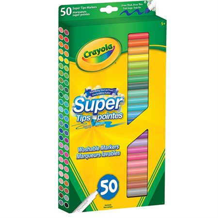 Super Tips Colouring Markers pkg 50