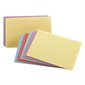 Coloured Assorted Ruled Index Cards 4 x 6"