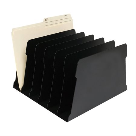 Desk File Sorter 6 compartments. 12 x 12 x 7-1 / 2”H.