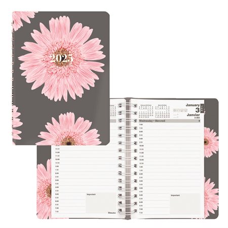 Pink Daisy Daily Diary (2024)