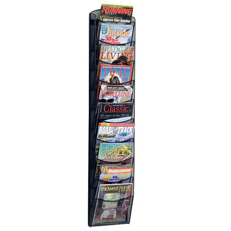 Onyx™ Literature Wall Holder 10 compartments, 50-3 / 4"H.