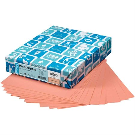 Lettermark® Multipurpose Coloured Paper Legal Size - 8-1 / 2 x 14" salmon