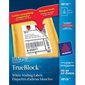 Étiquettes rectangulaires blanches TrueBlock™ 5-1 / 2 x 8-1 / 2" (50)