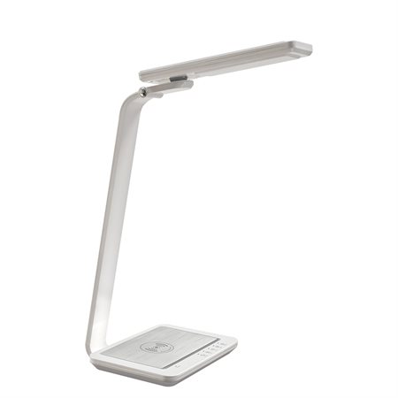Lampe de bureau DEL avec chargeur sans fil RDL-140Qi blanc