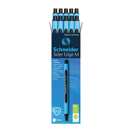 Slider Edge Ballpoint Pens Medium, box of 10 black