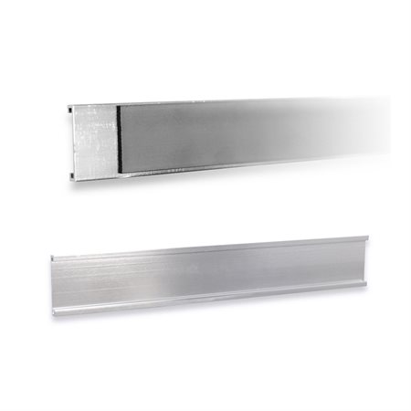 Wall Name Holder Magnetic 1 x 7'' Silver