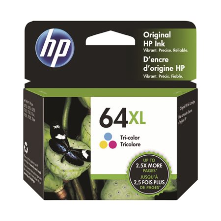 HP 64XL High Yield Ink Jet Cartridge tri-colours