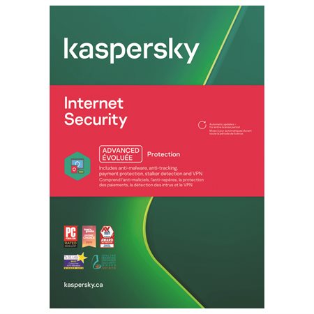 Sécurité Internet Kaspersky pour 3 usagers