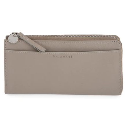 WALLET WITH ZIPPER TAUPE