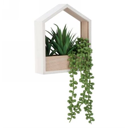 PLANTE MURALE FEUILLAGE EN BLANC