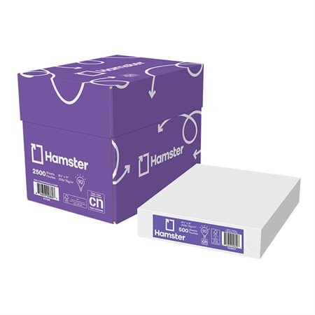 Papier carbon neutre à usages multiples Hamster Boîte de 2500 (5 paquets de 500) format lettre