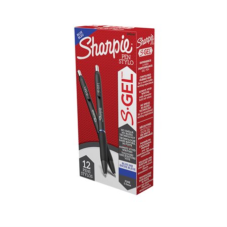 Sharpie S.Gel Retractable Pen 0.5 mm blue ink, black