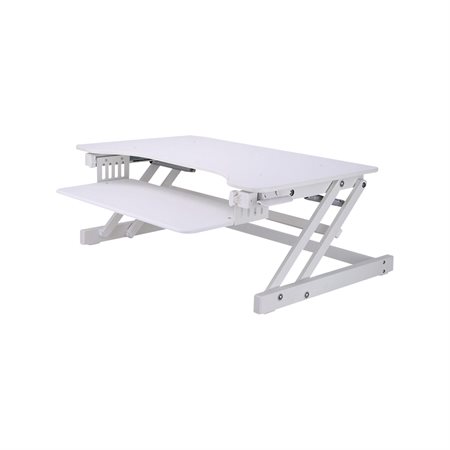 Height Adjustable Standing Desk Converter white