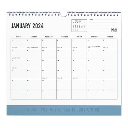 Conscious Monthly Wall Calendar (2025) ocean