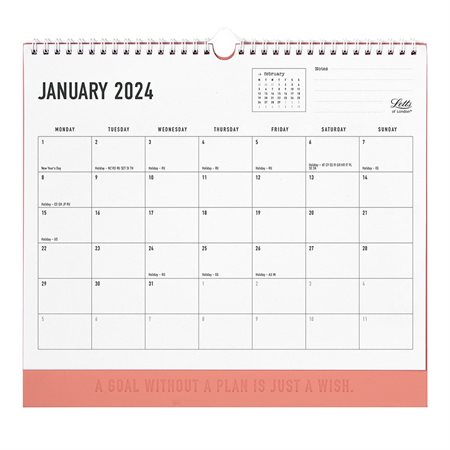 Conscious Monthly Wall Calendar (2025) clay