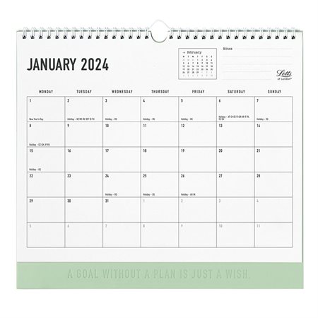 Conscious Monthly Wall Calendar (2025) sage