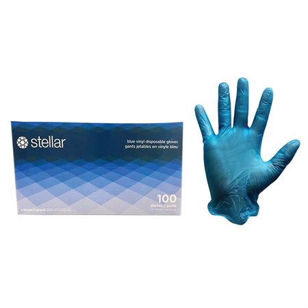 Disposable Vinyl Gloves Blue medium