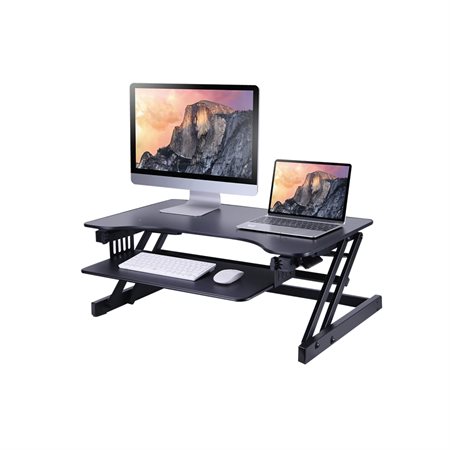 Height Adjustable Standing Desk Converter black