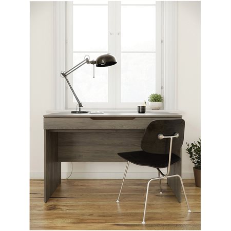 Single Drawer Desk bark grey