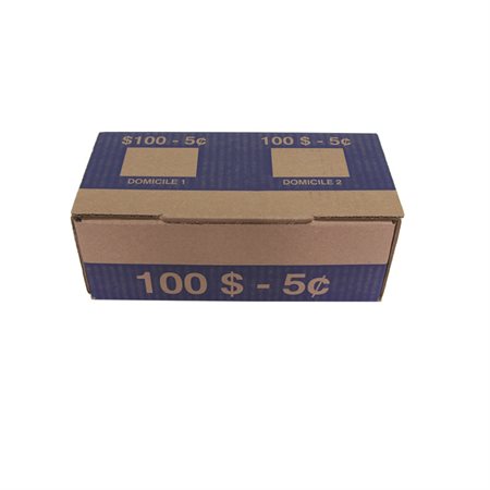 Box for coin tubes Pack of 50 5 ¢