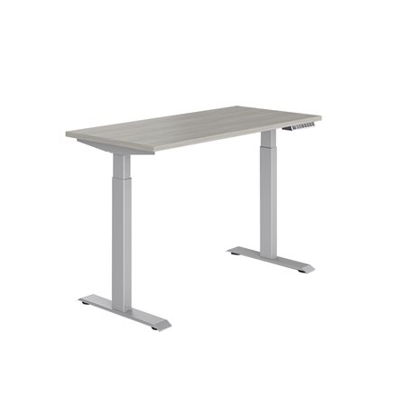 Table ajustable Ionic 48 x 24 po. noce grigio