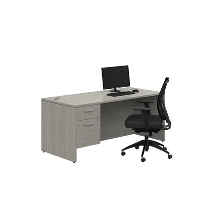 Ionic MLP111 Single Pedestal Desk grey